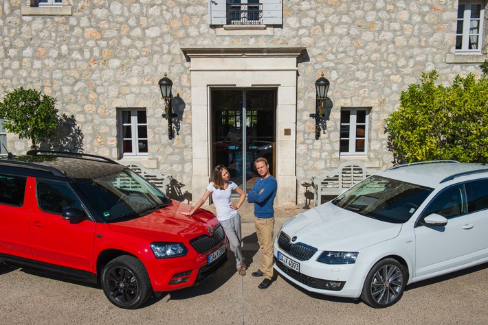 Prominente Schauspieler testen SKODA Yeti Monte Carlo und Octavia L&K (FOTO)