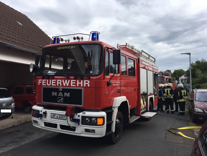 FW Lügde: Technische Hilfe / Wasserrohrbruch