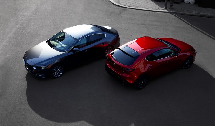 Lancement imminent de la toute nouvelle Mazda3: La première Mazda hybride en Europe, dès 27&#039;990 francs
