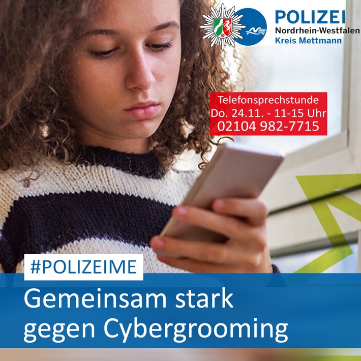 POL-ME: "Cybergrooming" - Polizei bietet telefonische Beratung an - Kreis Mettmann - 2211080