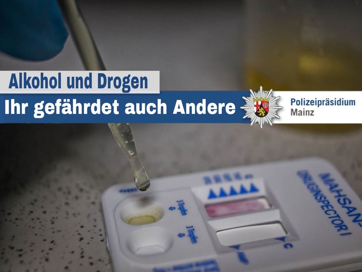 POL-PPMZ: Mainz-Lerchenberg - Nach Kokain-Konsum kontrolliert und Widerstand geleistet