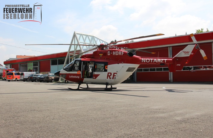 FW-MK: Rettungshubschraubereinsatz in Iserlohn - Wermingsen