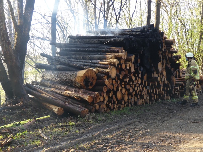 POL-GM: 210420-308: Brand in Waldgebiet schnell unter Kontrolle - Brandstiftung wahrscheinlich