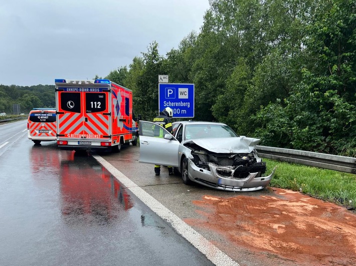 FW-EN: Verkehrsunfall auf der BAB 43