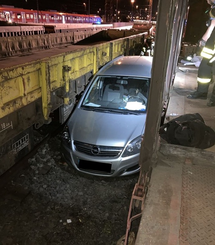 POL-OF: Auto im Gleisbereich zwischen Güterwaggons &quot;geparkt&quot;