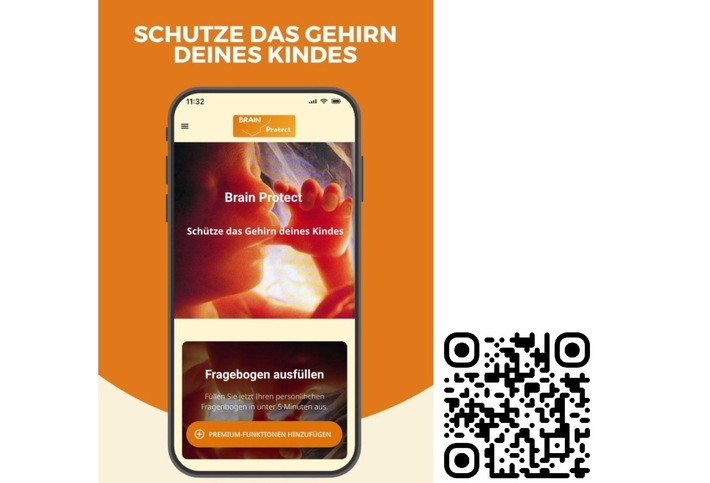 Abb. 1: Smartphone-App zur Vorhersage von Hirnschäden bei Neugeborenen sowie des IQ und der entwicklungs-neurologischen Befunde im Vorschulalter (https: / www.brainprotect.de) / / Weiterer Text über ots und www.presseportal.de/nr/148654 / Die Verwendung dieses Bildes für redaktionelle Zwecke ist unter Beachtung aller mitgeteilten Nutzungsbedingungen zulässig und dann auch honorarfrei. Veröffentlichung ausschließlich mit Bildrechte-Hinweis.