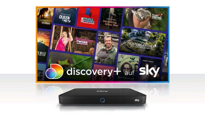 discovery+-App ab 28. Juni auf Sky Q verfügbar: Für Sky Q Kunden zwölf Monate kostenlos