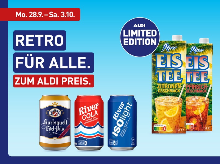Der Kult geht weiter: ALDI Nord startet zweite Retro-Woche / Exklusiver Pre-Sale anner ALDI Bude