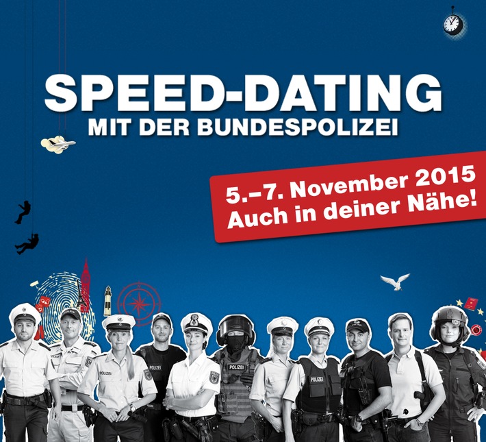 BPOLI S: Bundespolizei kommt im Rahmen einer bundesweiten "Speed-Dating-Aktion" nach Heilbronn und Waiblingen