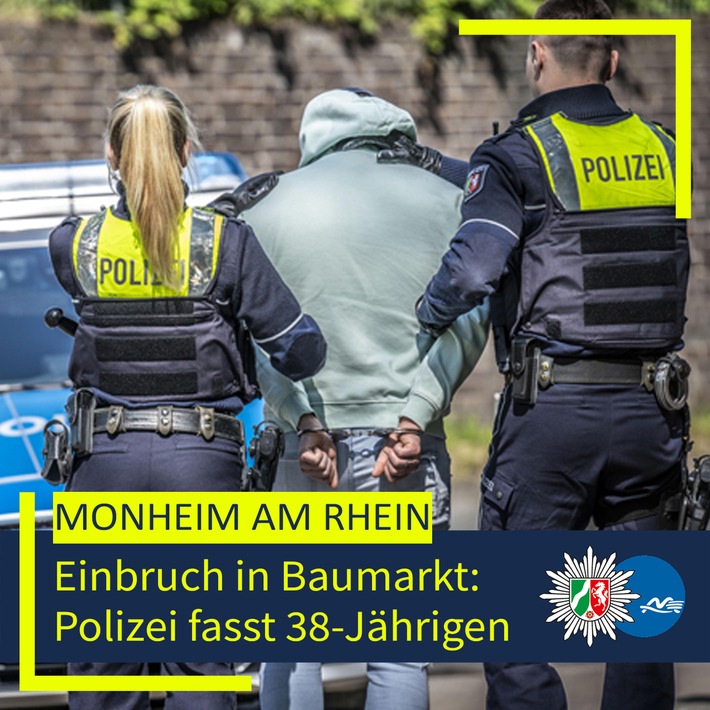 POL-ME: Einbruch in Baumarkt: Polizei fasst Tatverdächtigen - 2609042