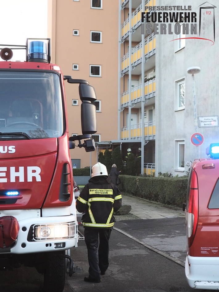 FW-MK: Kleinbrand in einer Wohnung