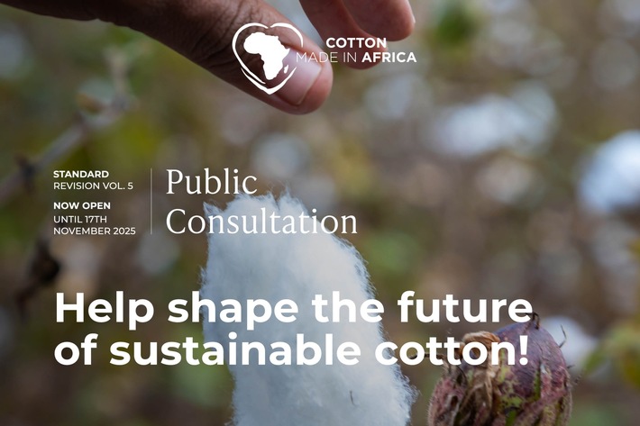 Öffentliche Konsultation zur Revision des Cotton made in Africa-Standards gestartet