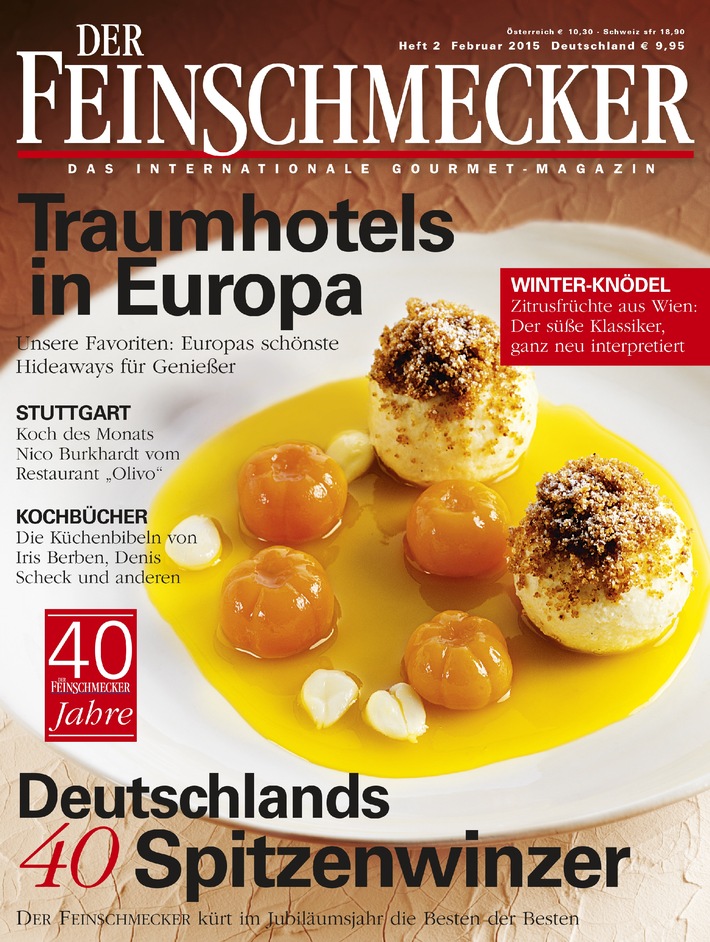 &quot;Rezepte fürs Leben&quot; / Im Gourmet-Magazin DER FEINSCHMECKER erzählen bekennende und prominente Genießer von ihren Lieblingskochbüchern