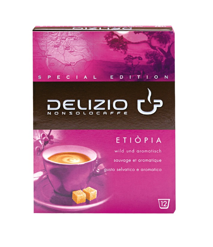 Migros: Kaffee mit einem Hauch &quot;Out of Africa&quot; - Delizio lanciert die Special Edition &quot;Etiòpia&quot; mit Kaffeebohnen aus dem afrikanischen Hochland in Äthiopien