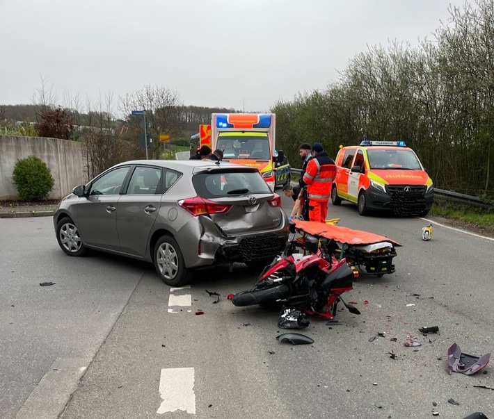 POL-HA: Motorradunfall in Garenfeld