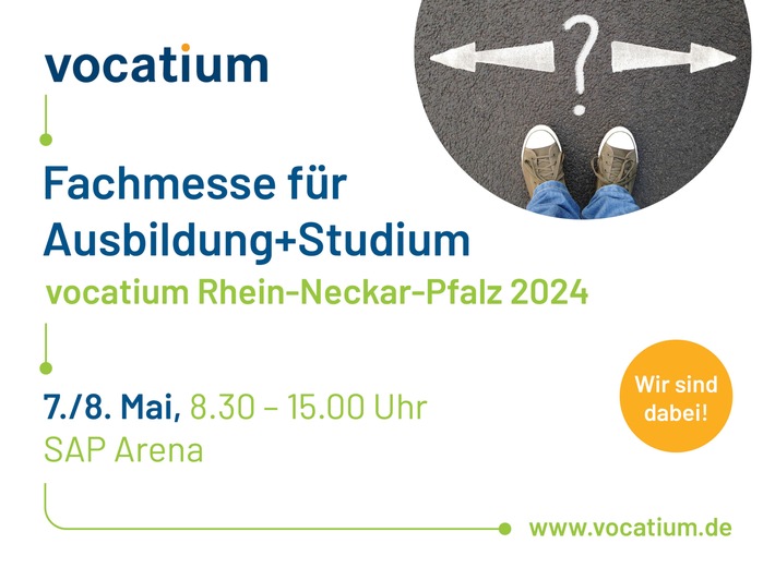 POL-PPRP: Berufsmesse vocatium Rhein-Neckar-Pfalz am 07.05.2024 und 08.05.2024 in der SAP-Arena - wir sind dabei!