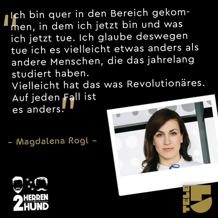 "Ich bin quer in den Bereich gekommen, anders als andere die das jahrelang studiert haben. Vielleicht hat das was Revolutionäres. Auf jeden Fall ist es anders." - Magdalena Rogl ist zu Gast bei ZHMH