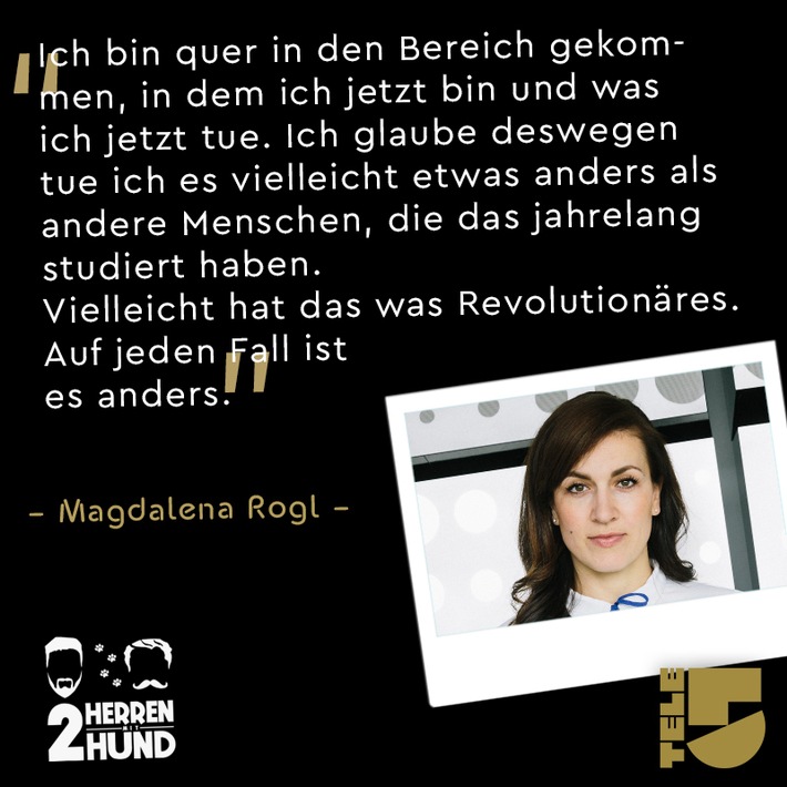 "Ich bin quer in den Bereich gekommen, anders als andere die das jahrelang studiert haben. Vielleicht hat das was Revolutionäres. Auf jeden Fall ist es anders." - Magdalena Rogl ist zu Gast bei ZHMH