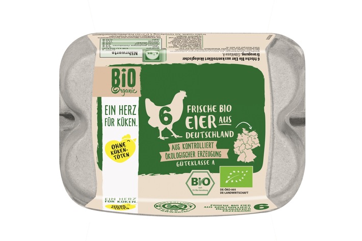 Deutsche "Kükentöten-freie" Bio-Eier im Sechserpack ab sofort in allen Lidl-Filialen / Lidl setzt ersten Schritt des Aktionsplans für den Ausstieg aus dem Kükentöten konsequent um