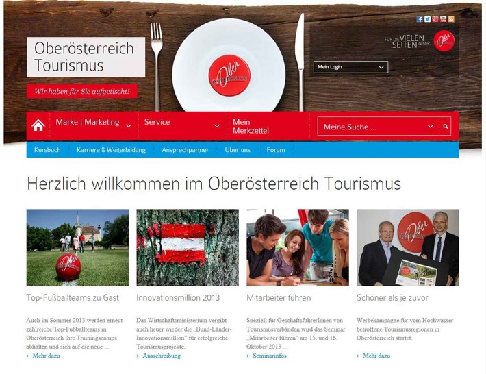 Webseite bündelt Wissen und Service für Oberösterreichs Tourismusbranche - BILD