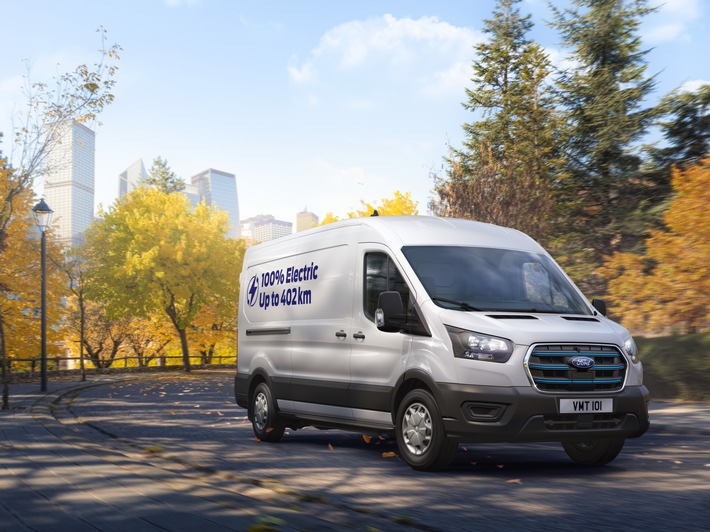 Ab sofort bestellbar: Neuer Ford E-Transit mit größerer Batterie und erhöhter Reichweite