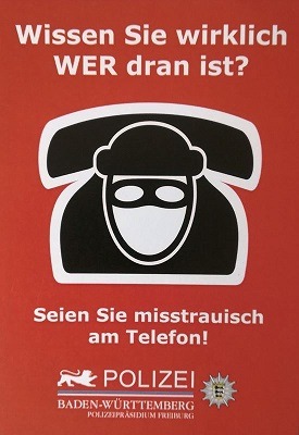 POL-FR: Lörrach/Weil am Rhein: Anrufwelle - Betrüger am Telefon - Enkeltrick