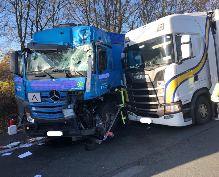 POL-MS: Unfall auf der Autobahn 1 bei Ascheberg - Richtungsfahrbahn Dortmund gesperrt