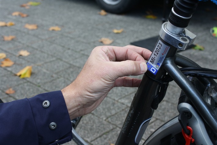 POL-MI: Polizei bietet kostenfreie Fahrradregistrierung an