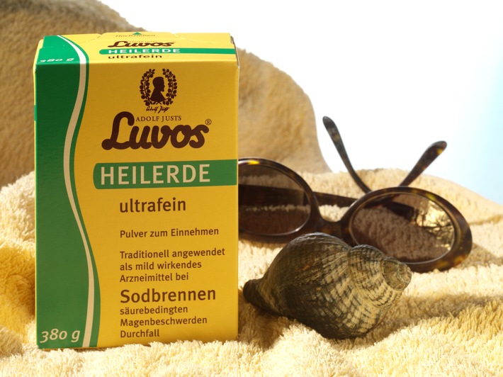 Luvos® Heilerde - natürlich in die Reiseapotheke / Naturarznei bietet schnelle Hilfe bei Reisedurchfall und Sodbrennen