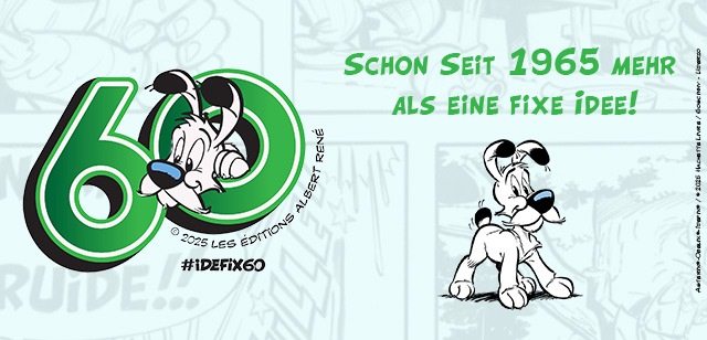 Obelix treuer Gefährte Idefix - Seit 60 Jahren mehr als eine fixe Idee!