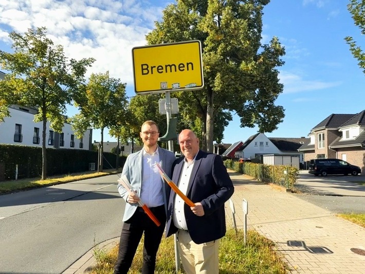 Deutsche GigaNetz und Glasfaser Nordwest bringen den ersten Kunden in Bremen-Nord zum Leuchten