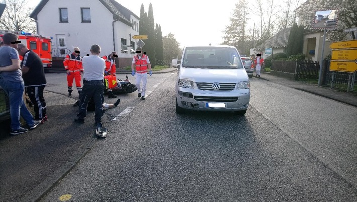 POL-PDNR: Verkehrsunfall mit zwei Verletzen