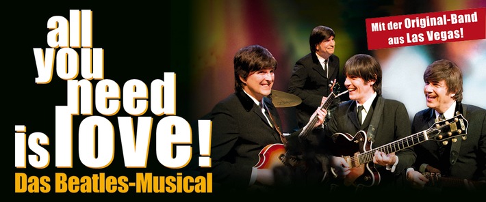 all you need is love! Das Beatles-Musical | 17.01.2025, Musical Theater, Basel