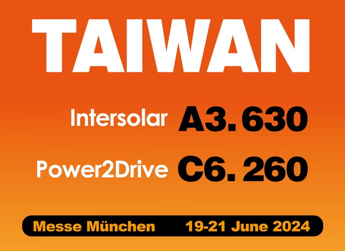 Discover Taiwan&#039;s Innovative Solar and EV Technologies at The Smarter E Europe 2024