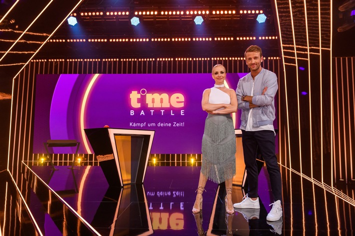 Ab August ist jeden Samstag Showtime auf ProSieben! Janin Ullmann und Christian Düren präsentieren die neue Show-Reihe &quot;Time Battle&quot;