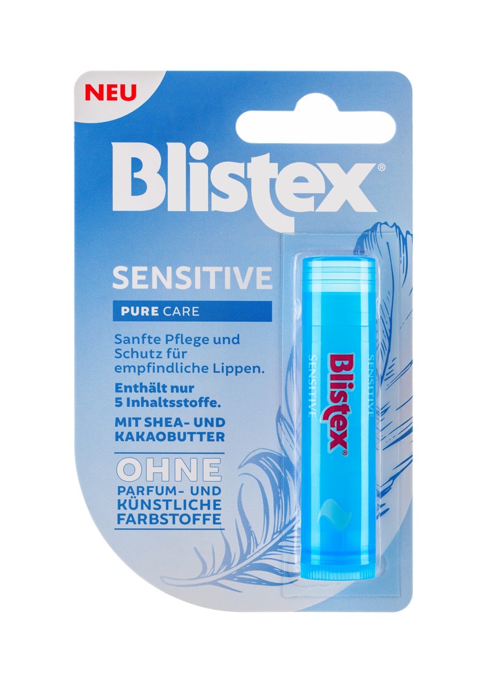 Pure Lippenpflege: Blistex Sensitive für besonders empfindliche Lippen