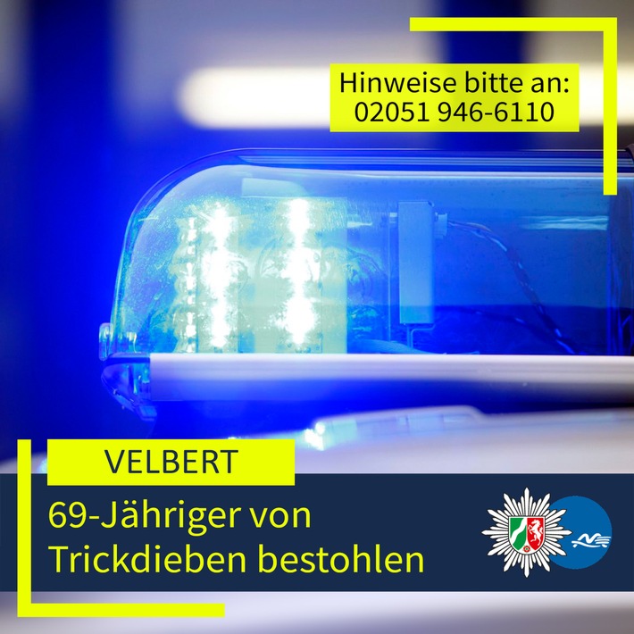 POL-ME: Trickdiebe bestehlen 69-Jährigen - 2602063