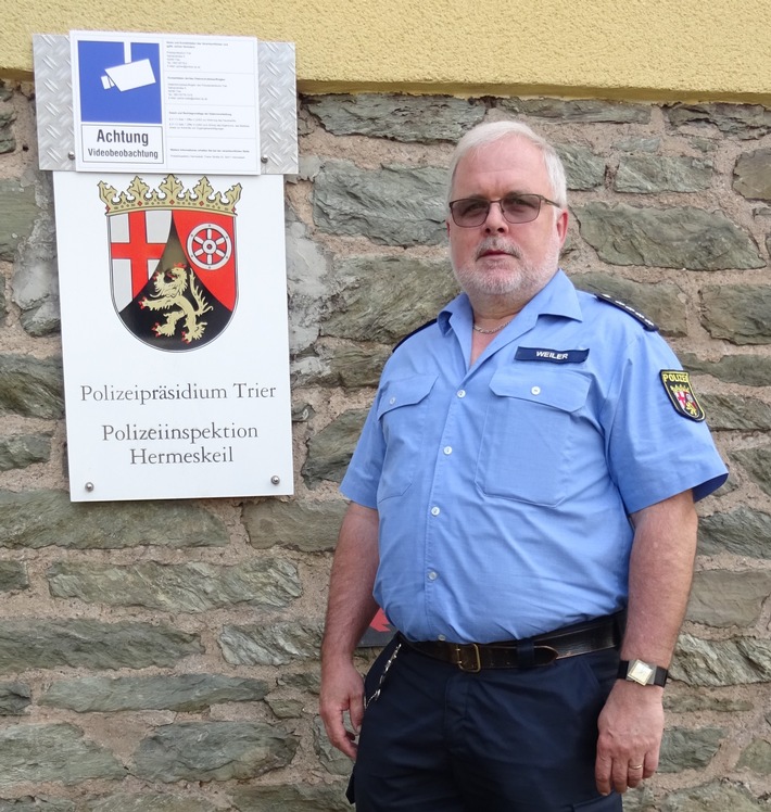 POL-PDTR: 40-Jähriges Dienstjubiläum PHK Martin Weiler (Polizeiinspektion Hermeskeil)