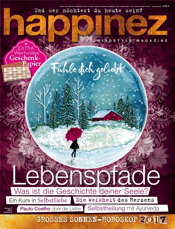 Bestsellerautor Paulo Coelho in Happinez: &quot;Wahre Liebe verführt weder, noch lässt sie sich verführen.&quot;