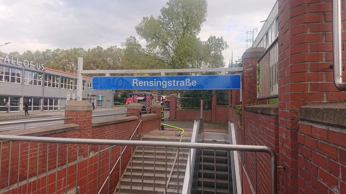 FW-BO: Rauchentwicklung aus U-Bahnhof in Bochum-Riemke