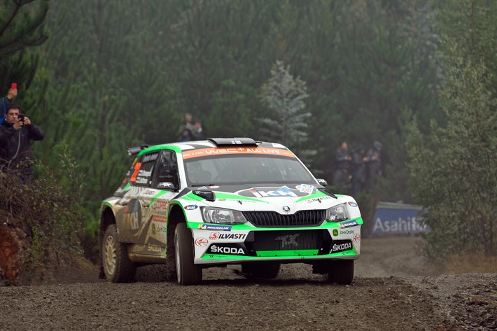 Rallye Chile: SKODA Werksfahrer Kalle Rovanperä erobert ersten Sieg in der WRC 2 Pro-Kategorie (FOTO)