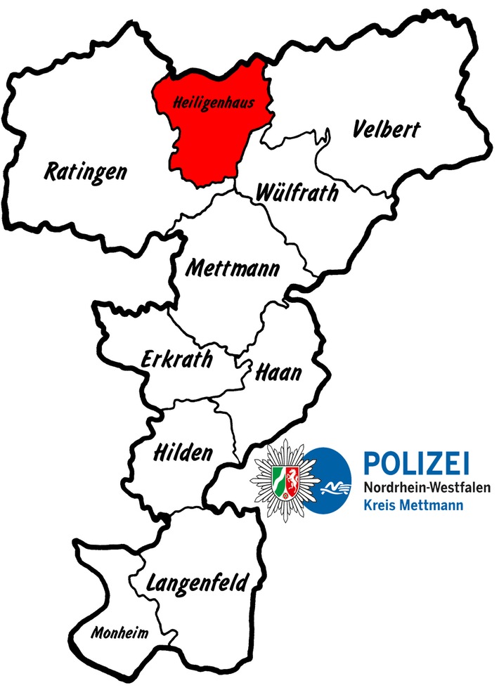 POL-ME: Sachbeschädigung an Pkw und Widerstand gegen Polizeibeamte - Heiligenhaus - 1805039