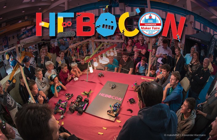 Absurde Technik, erfinderische Tüftelei - und jede Menge Spaß / Hebocon bringt kreative Robotik auf die Maker Faire Hannover
