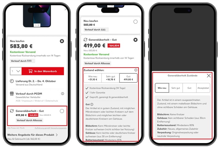 Neues Re-Commerce-Programm: Online-Marktplätze von Kaufland bieten Händlern zusätzliche Verkaufsoption für generalüberholte Produkte