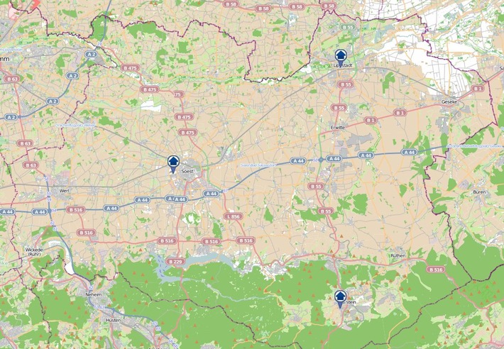 POL-SO: Kreis Soest - Wohnungseinbruchradar