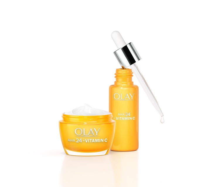 LET IT GLOW - mit der AHA24 + Vitamin C-Hautpflegeserie von OLAY