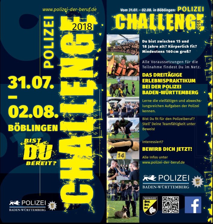POL-AA: Polizei-Challenge 2018 - Eine ganz besondere Herausforderung für Jugendliche