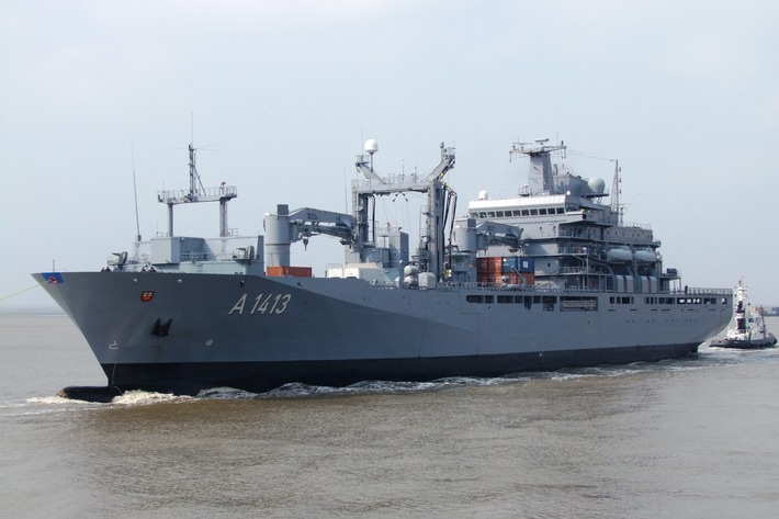 Einsatzgruppenversorger &quot;Bonn&quot; wird Flaggschiff im NATO Verband SNMG2
