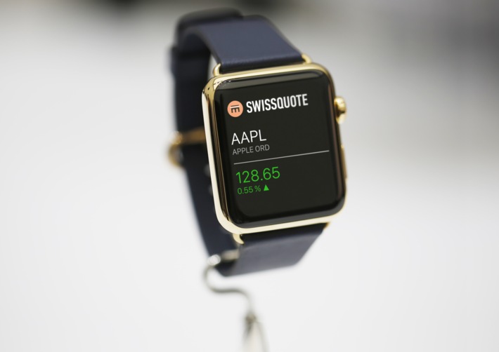 Swissquote, première banque suisse à lancer une app pour l&#039;Apple Watch