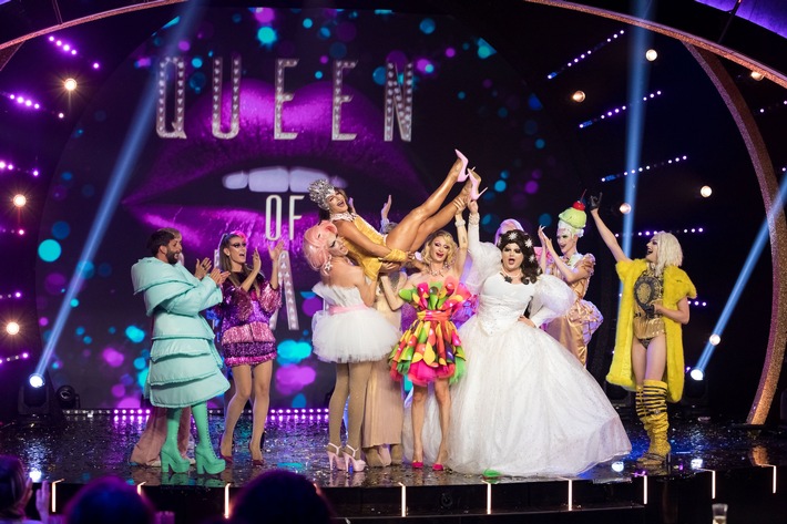 Ein Stück Fernsehgeschichte. Heidi Klum, Bill Kaulitz und Conchita Wurst küren Yoncé Banks zur ersten "Queen of Drags"
